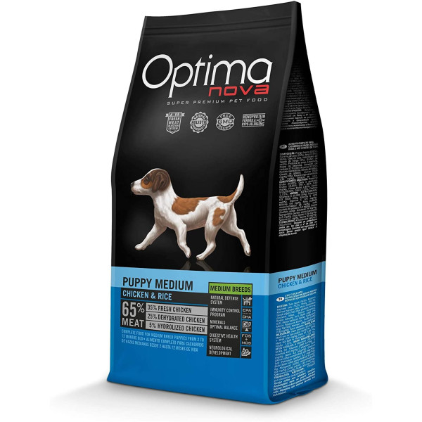 Pienso Optima Nova Puppy Medium Para Cachorros