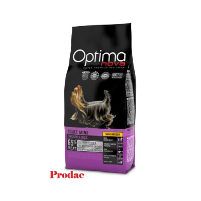 Optima Nova Adult Mini Pollo Arroz 12 Kg.