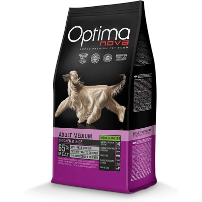 Optima Nova Adult Medium Pollo/Arroz 12 Kg.