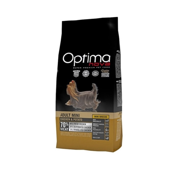 Pienso Optima Nova Adult Mini Pollo Grain Free