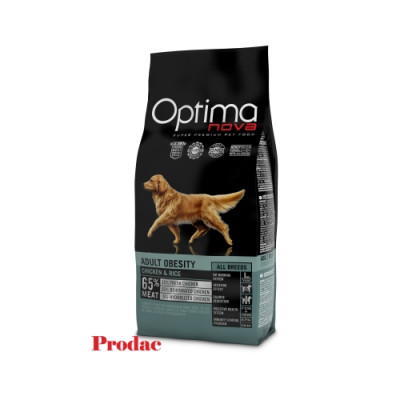 Optima Nova Obesity Pollo Arroz 12 Kg.