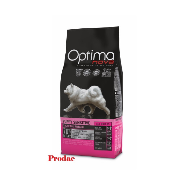 Pienso Optima Nova Puppy Sensitive Salmon Grain Free