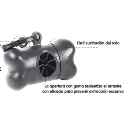 Dispensador Bolsas Higienico 20Uds.Bone