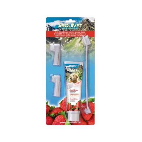 Set Dental Para Perros Aroma Fresa