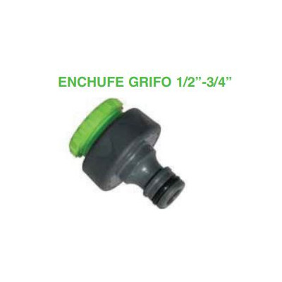 Enchufe Grifo 1/2- 3/4 Blister