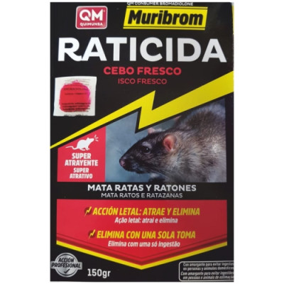 Raticida Qm Br Cebo Fresco 150Gr.