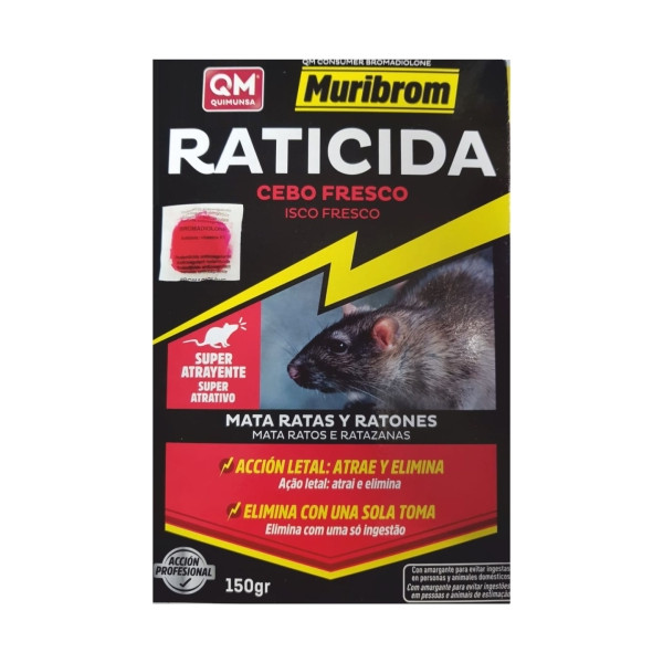 Raticida Qm Br Cebo Fresco 150Gr.