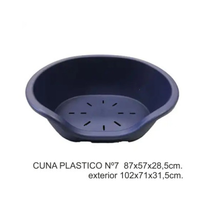 Cuna Plastico Nº7  87X57X28