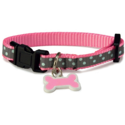 Collar Gato Reflectante Rosa 1X15/22Cm.