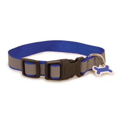 Collar Perro Reflectante Azul 1