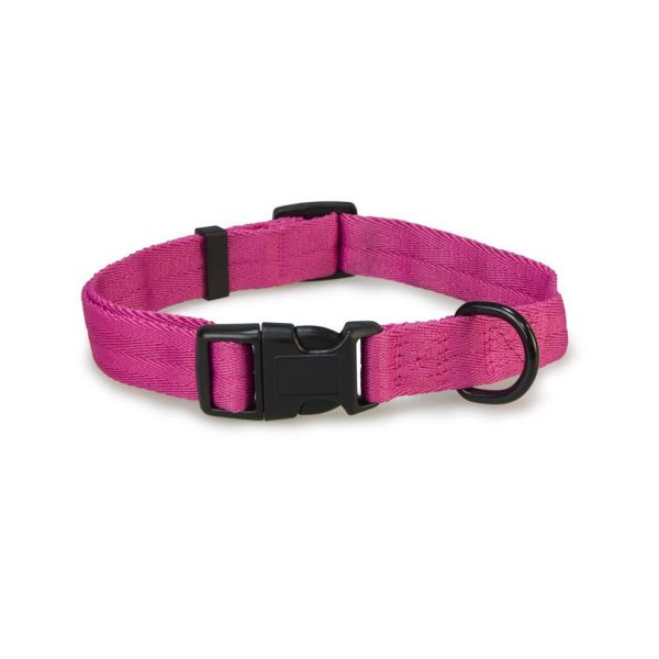 Collar Nylon Rosa 1,6 X 25-35Cms.