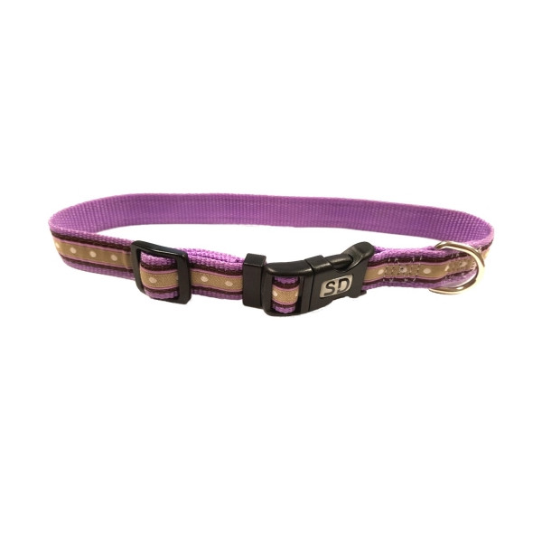 Collar Perro Vintage Morado