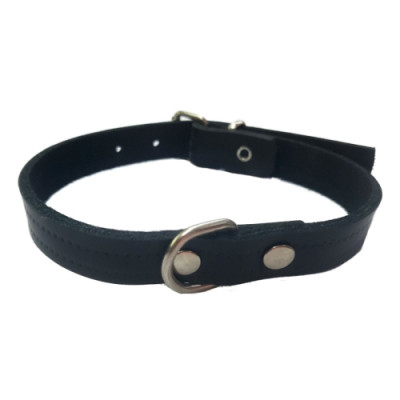 Collar Cuero Negro Laura 1