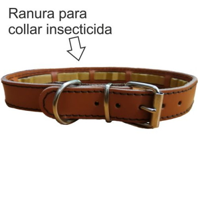 Collar Protect Cuero Marron 45X2.5Cm