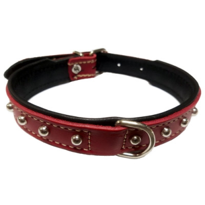 Collar Adorno Esfera 20X450 Negro/Rojo