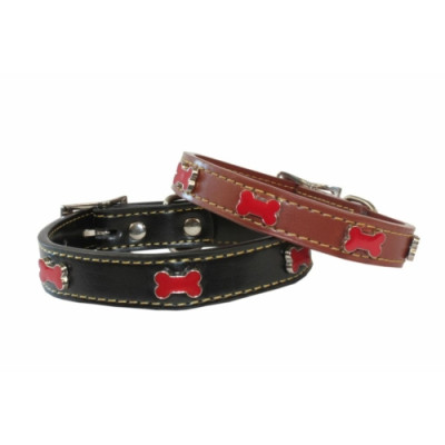 Collar Adorno Hueso Red 20X400Mm Negro