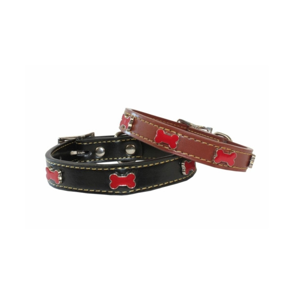 Collar Adorno Hueso Red 20X400Mm Negro