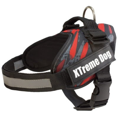 Arnes Xtreme Dog Camo Rojo S (50-64Cm)