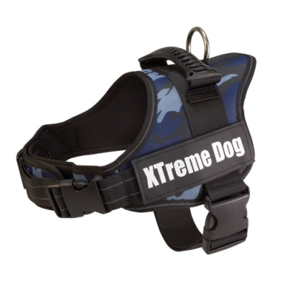 Arnes Xtreme Dog Camo Azul S 50-64Cm.