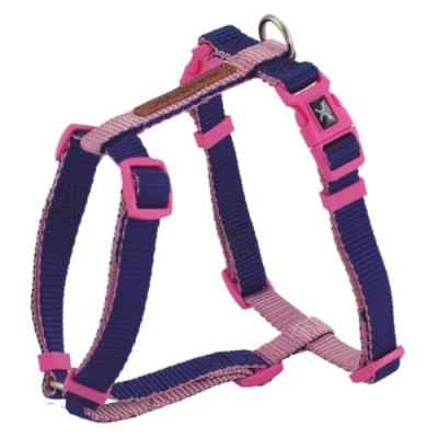 Arnes X-Trm Doble Premium Azul-Rosa 25-40Cm X 1Cm