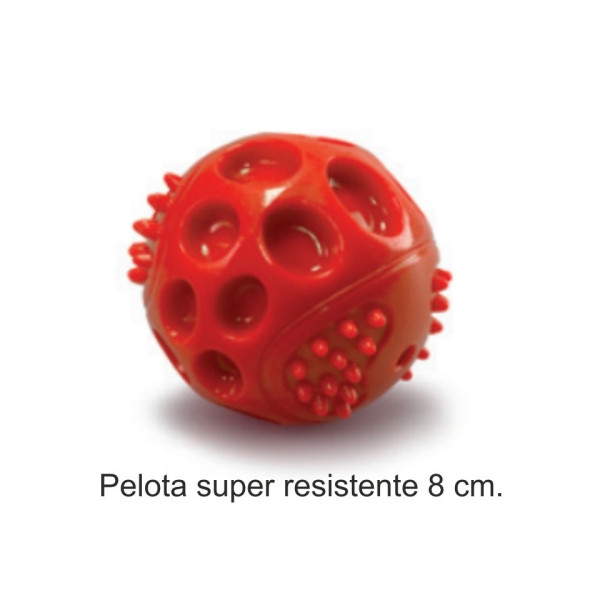 Pelota Roja Super Resistente 8 Cm.