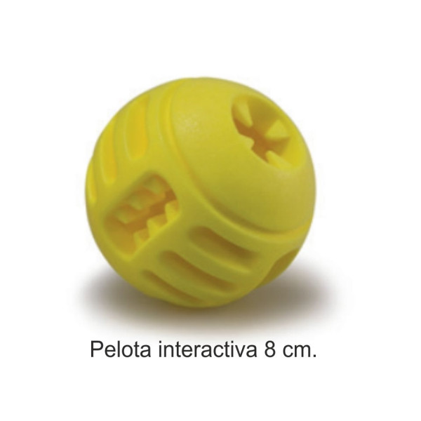 Pelota Interactiva Snacks 8 Cm.