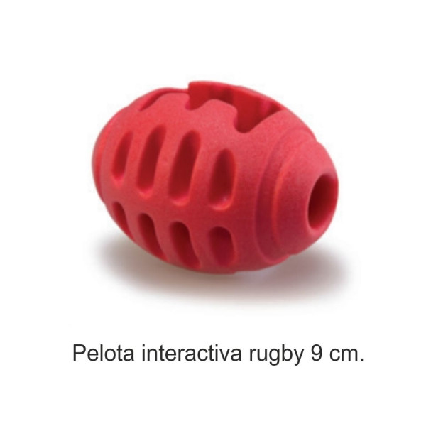 Pelota Interactiva Snacks Rugby 9 Cm.