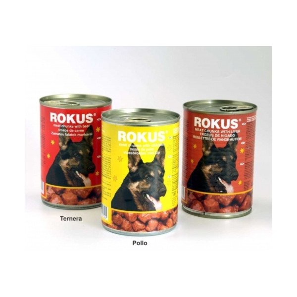 Lata Rokus De Pollo Para Perros