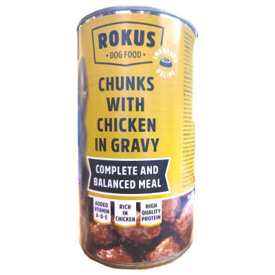 Lata Perros Pollo 1240Gr.Rokus