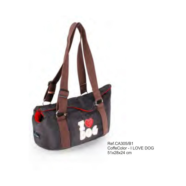 Bolso Transporte I Love Dog 51X28X24Cm.