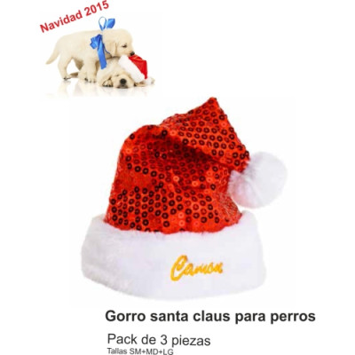 Gorro Santa Claus Pack 3 Piezas