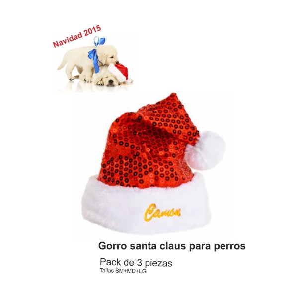 Gorro Santa Claus Pack 3 Piezas