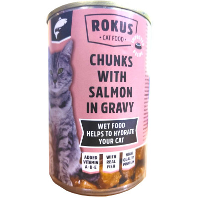 Lata Gatos 415 Gr. Salmon Rokus