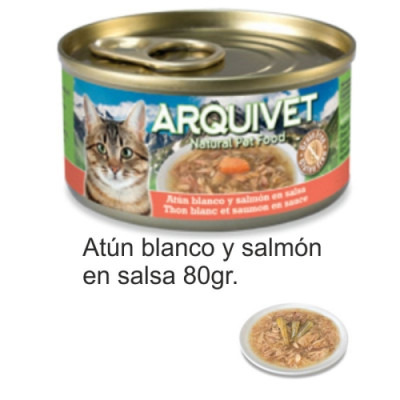 Lata Atún Blanco Y Salmón En Salsa 80Gr.