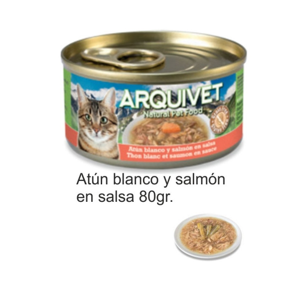 Lata Atún Blanco Y Salmón En Salsa 80Gr.