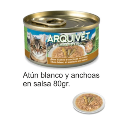 Lata Atún Blanco Y Anchoas En Salsa.80Gr.