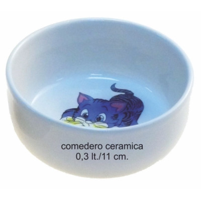 Comedero Ceramica Gatitos  0