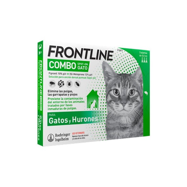 Frontline Gatos Combo 3 Pipetas