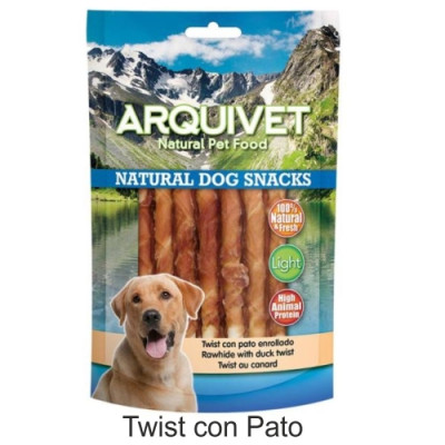 Snacks Twist Con Pato Enrollado 1 Kg.Arquivet