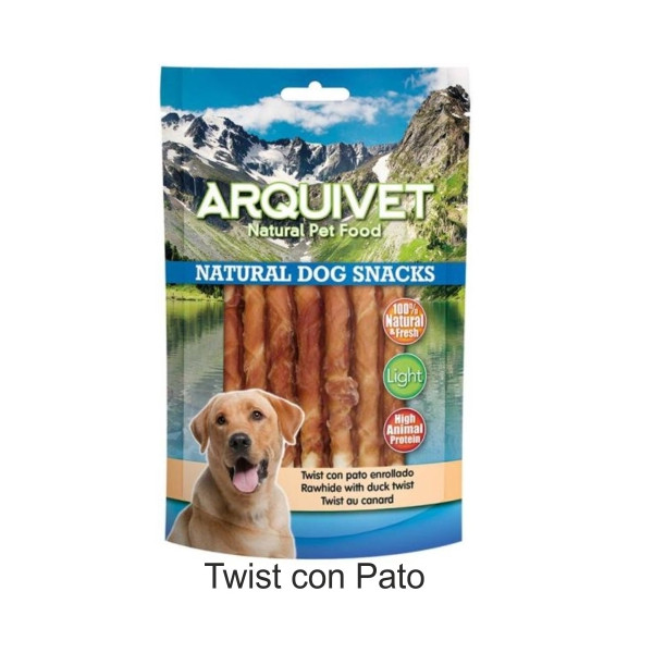 Snacks Twist Con Pato Enrollado 1 Kg.Arquivet