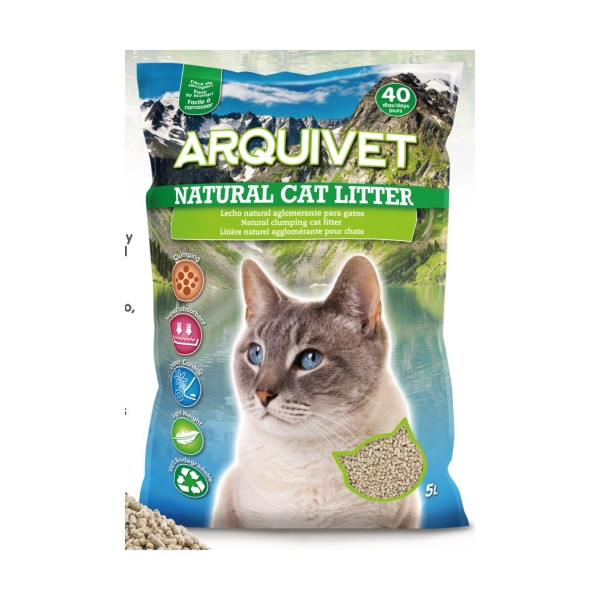 Arena Natural Cat Litter 5 Lts. Arquivet