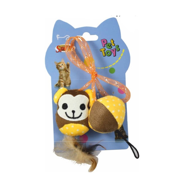 Monkey Toy Con Cat Nip