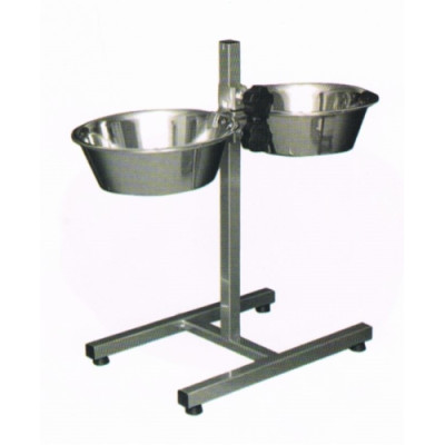 Soporte Inox.2 Comederos 1