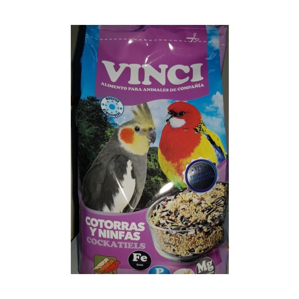 Ninfas Y Cotorras Vinci. 1 Kg.