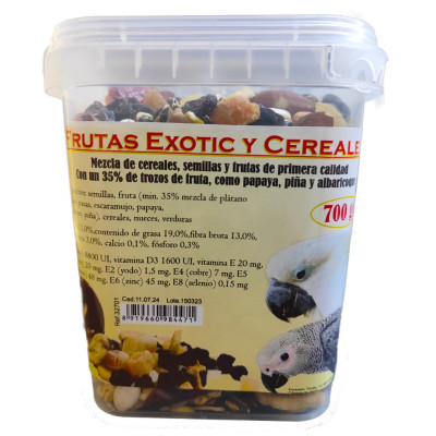 Loros Frutas Y Cereales 700Gr. Prodac