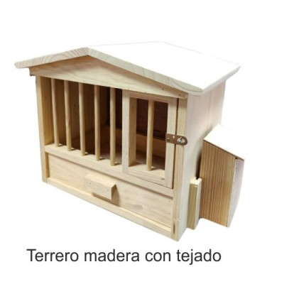 Terrero Madera Con Tejado