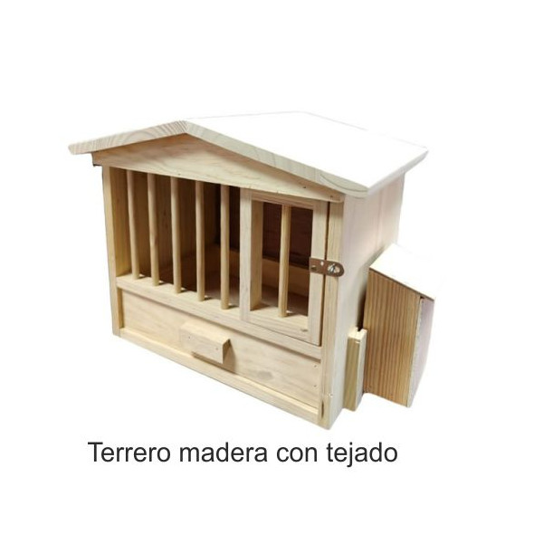 Terrero Madera Con Tejado