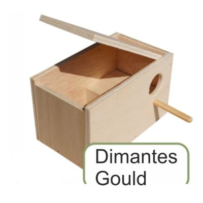 Nido Diamantes Gould Madera 19X15X15 Cm.