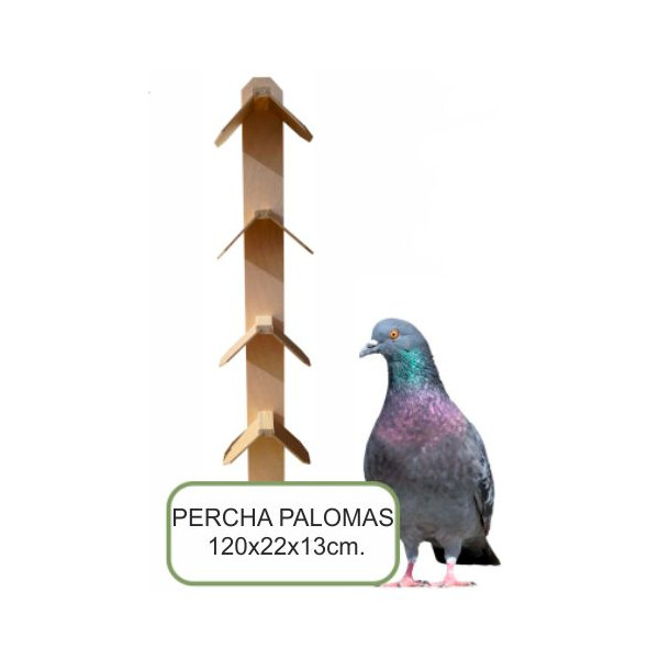 Percha Madera Palomas