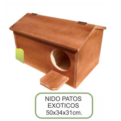 Nido Madera Patos Exoticos